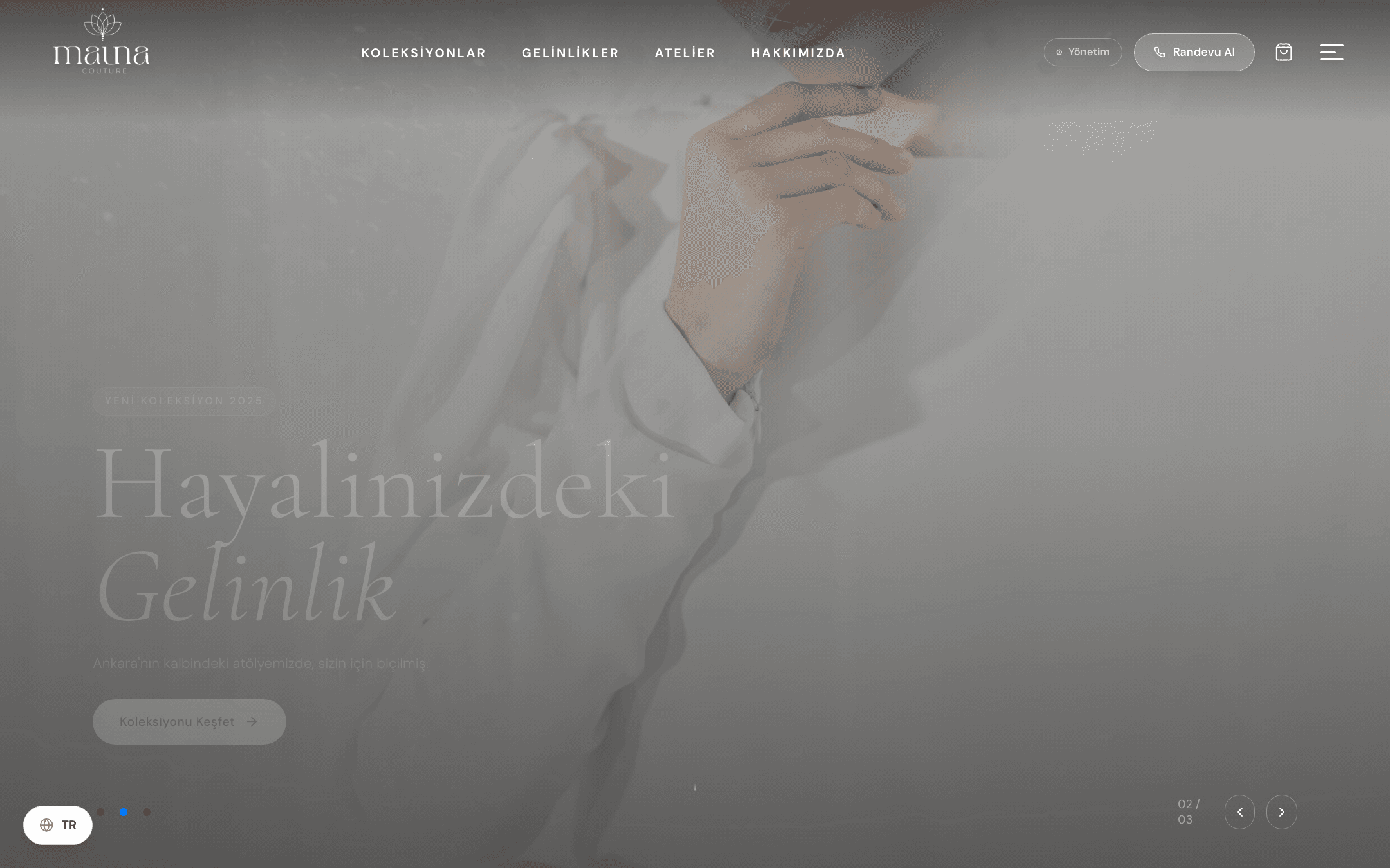 Mauna Couture — Moda & Atölye Otomasyonu