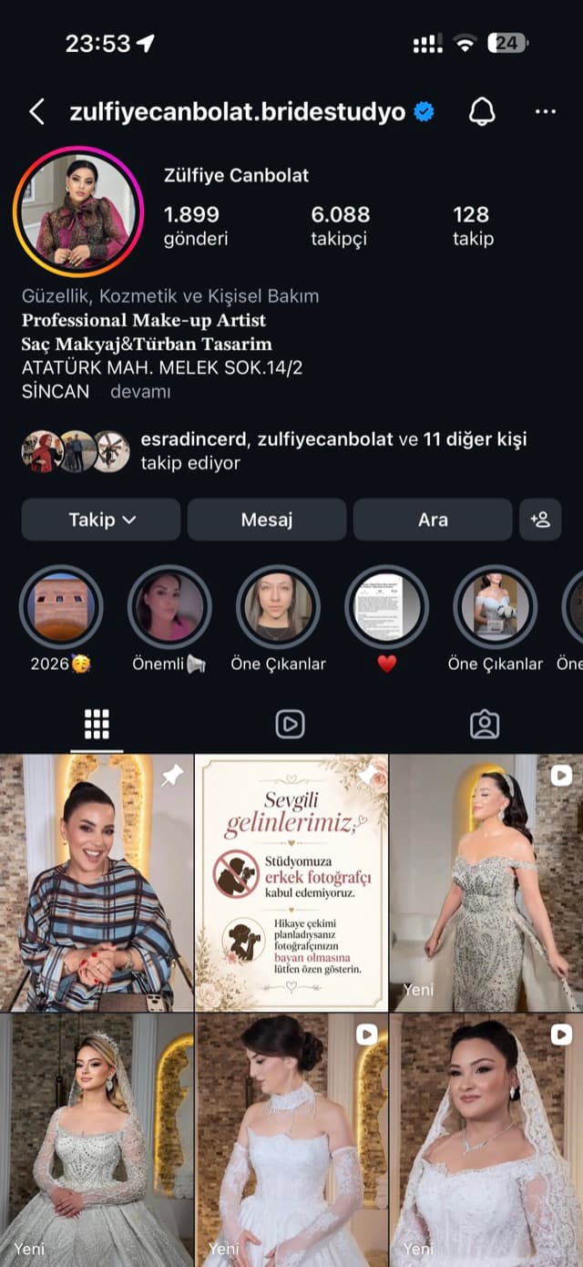 Zülfiye Canbolat Bride Studyo — @zulfiyecanbolat.bridestudyo