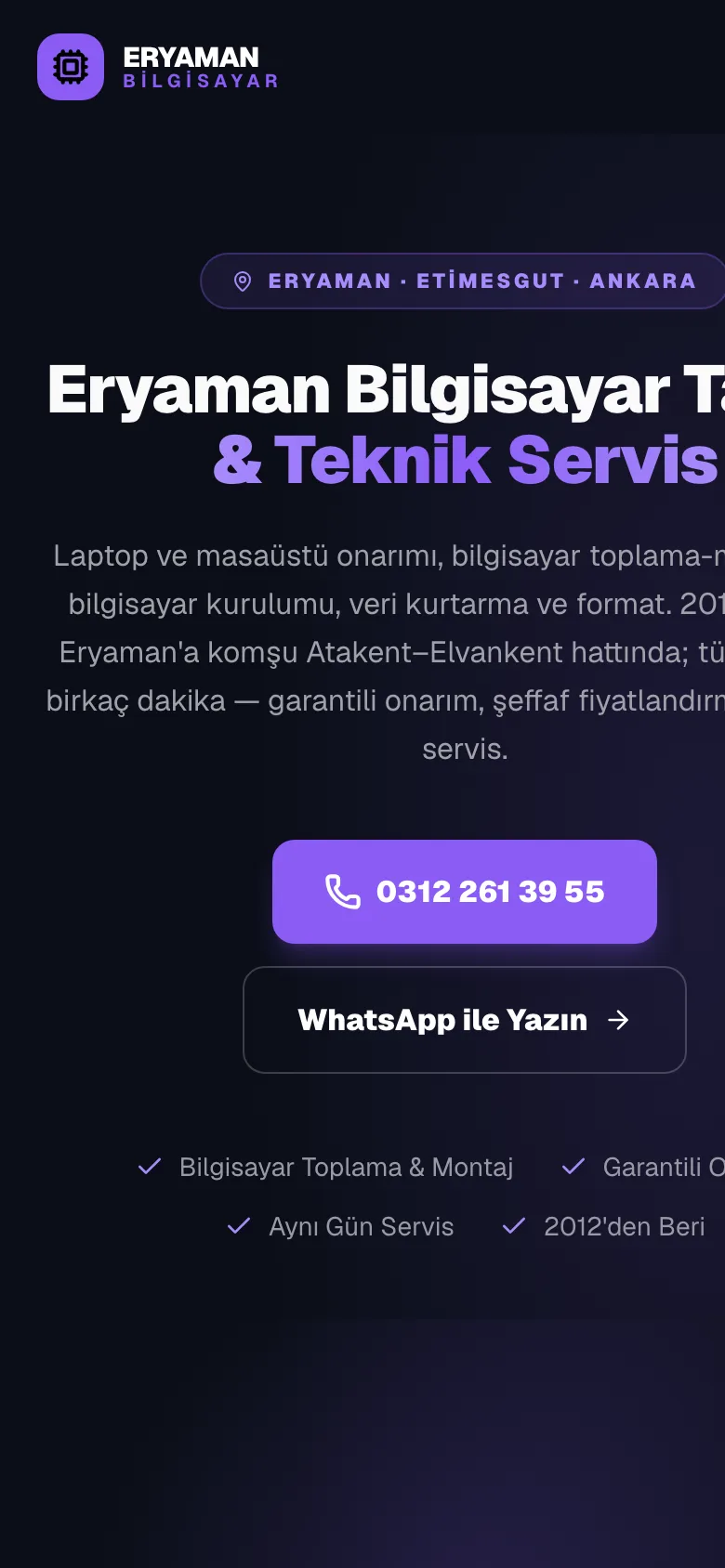 Eryaman Bilgisayar mobil