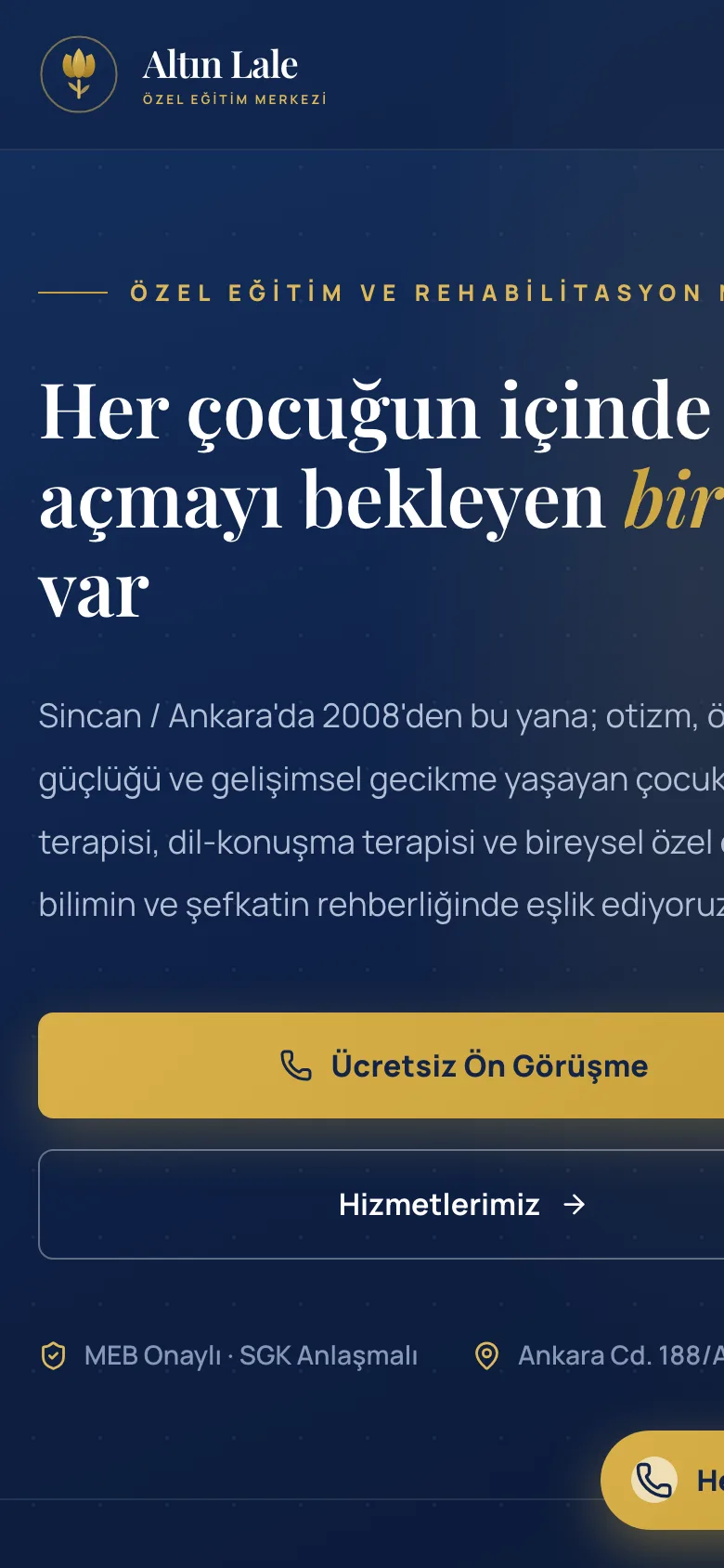 Altın Lale Özel Eğitim mobil