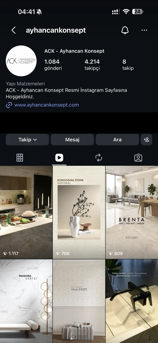 Ayhancan Konsept Instagram hesabı