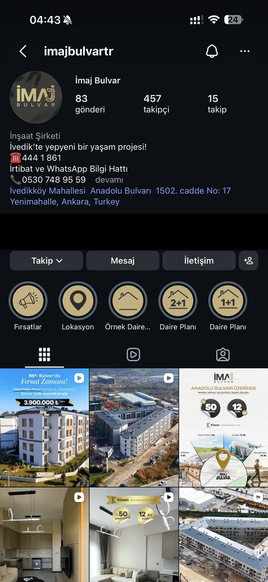 İmaj Bulvar Instagram hesabı